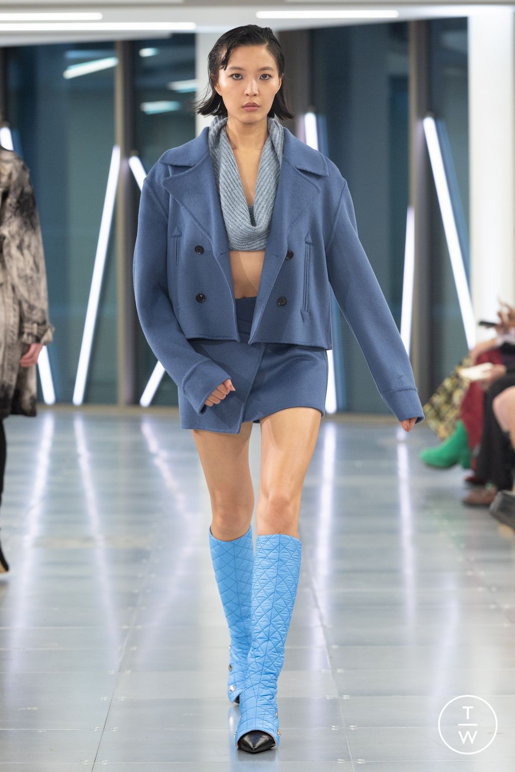 Fashion Week London Fall/Winter 2023 look 34 from the Mark Fast collection womenswear