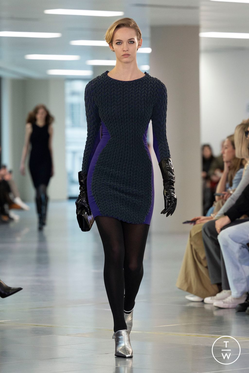 Fashion Week London Fall/Winter 2024 look 13 from the Mark Fast collection womenswear
