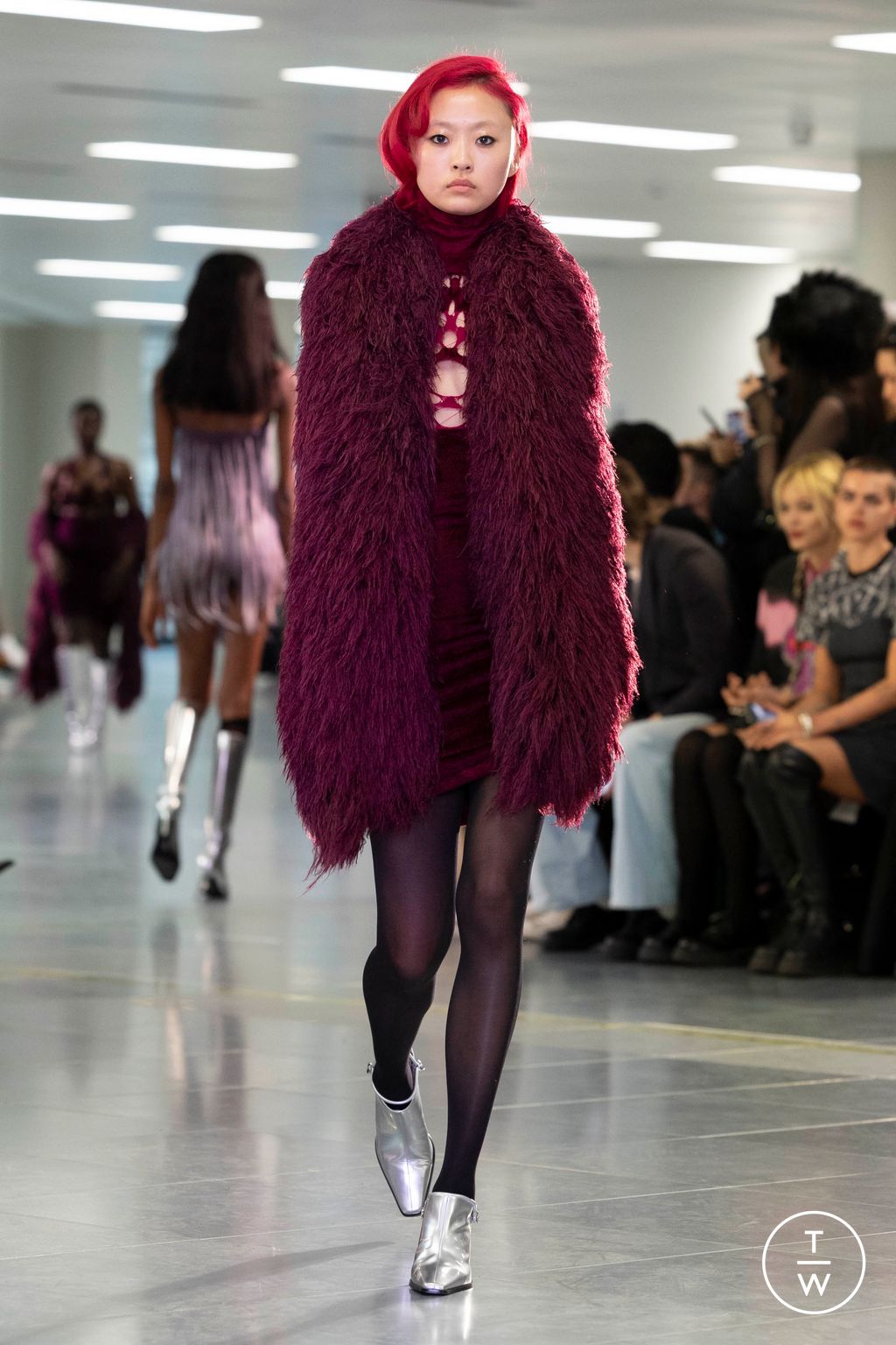 Fashion Week London Fall/Winter 2024 look 42 from the Mark Fast collection womenswear