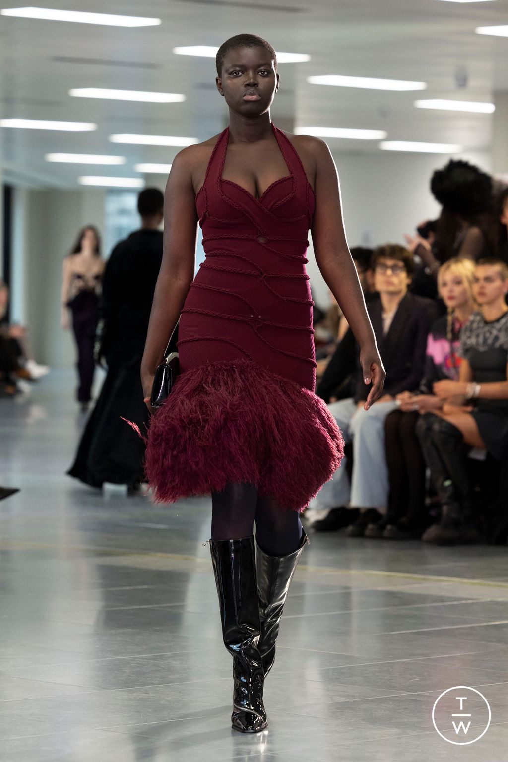 Fashion Week London Fall/Winter 2024 look 61 from the Mark Fast collection womenswear