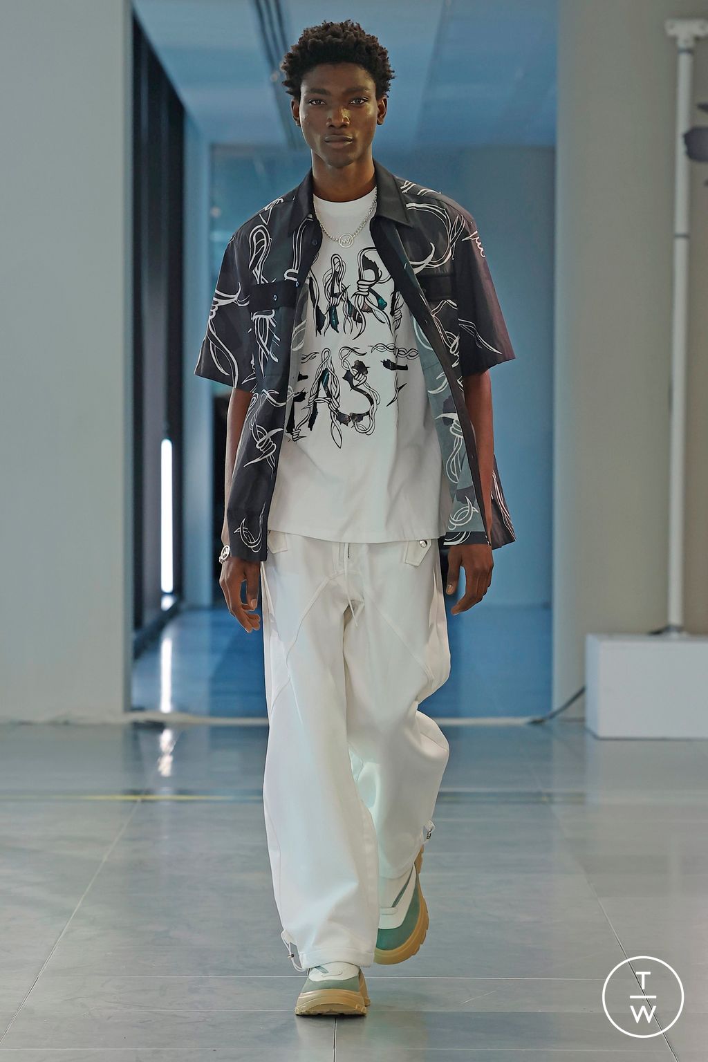 Fashion Week London Spring/Summer 2024 look 11 from the Mark Fast collection womenswear