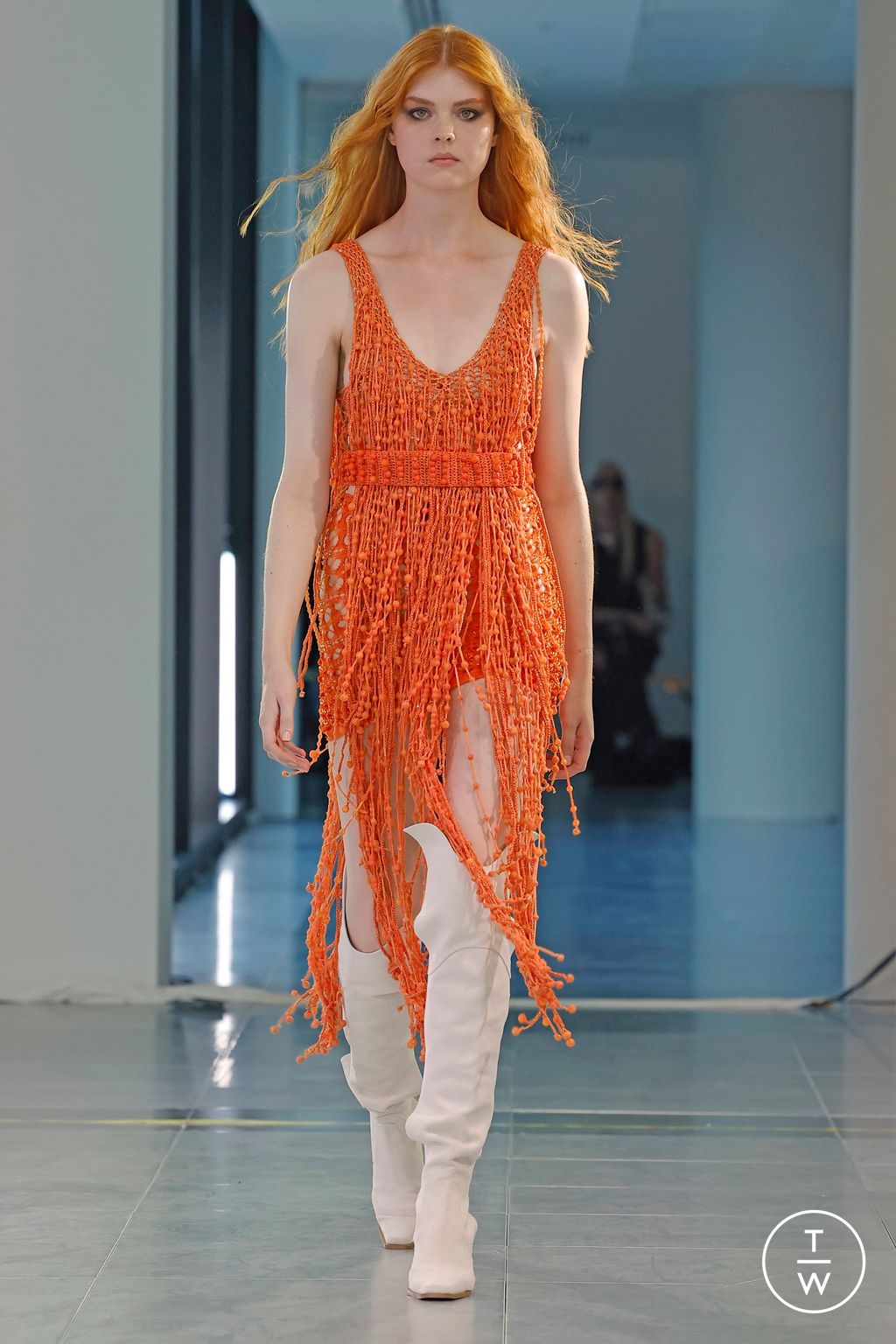 Fashion Week London Spring/Summer 2024 look 49 from the Mark Fast collection womenswear