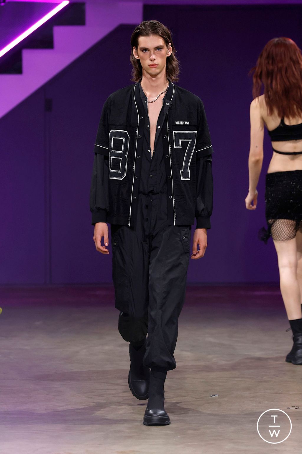 Fashion Week London Spring/Summer 2025 look 4 from the Mark Fast collection 女装