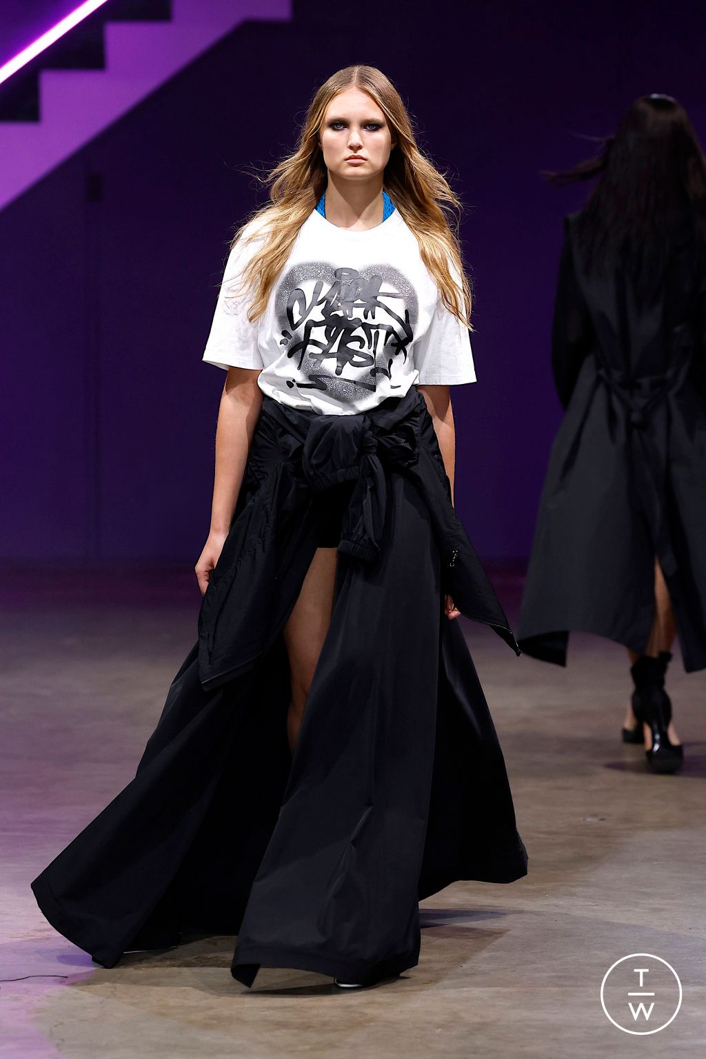 Fashion Week London Spring/Summer 2025 look 6 from the Mark Fast collection womenswear