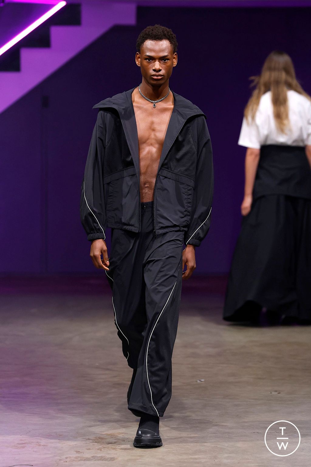 Fashion Week London Spring/Summer 2025 look 7 from the Mark Fast collection womenswear