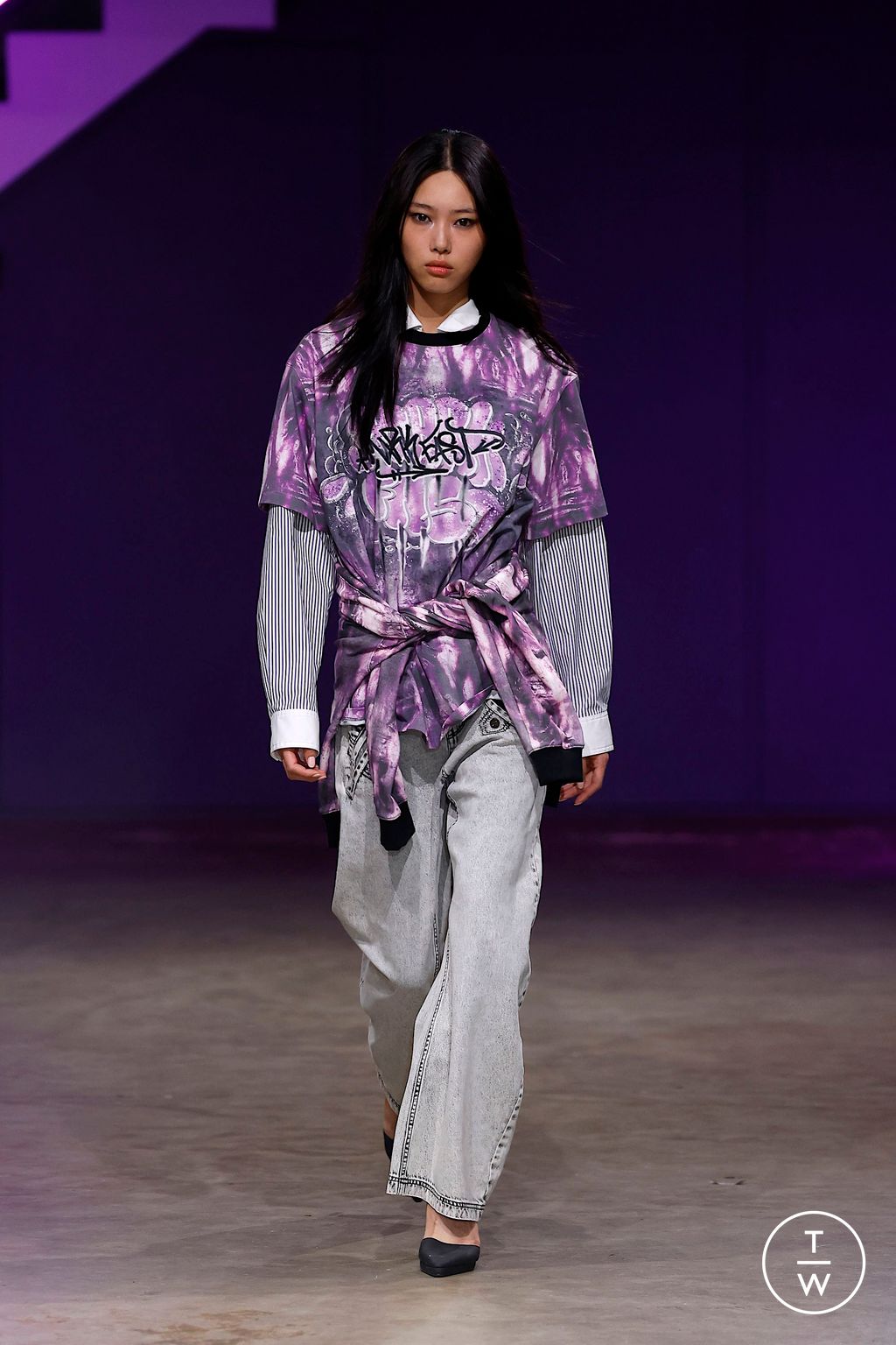 Fashion Week London Spring/Summer 2025 look 27 from the Mark Fast collection womenswear