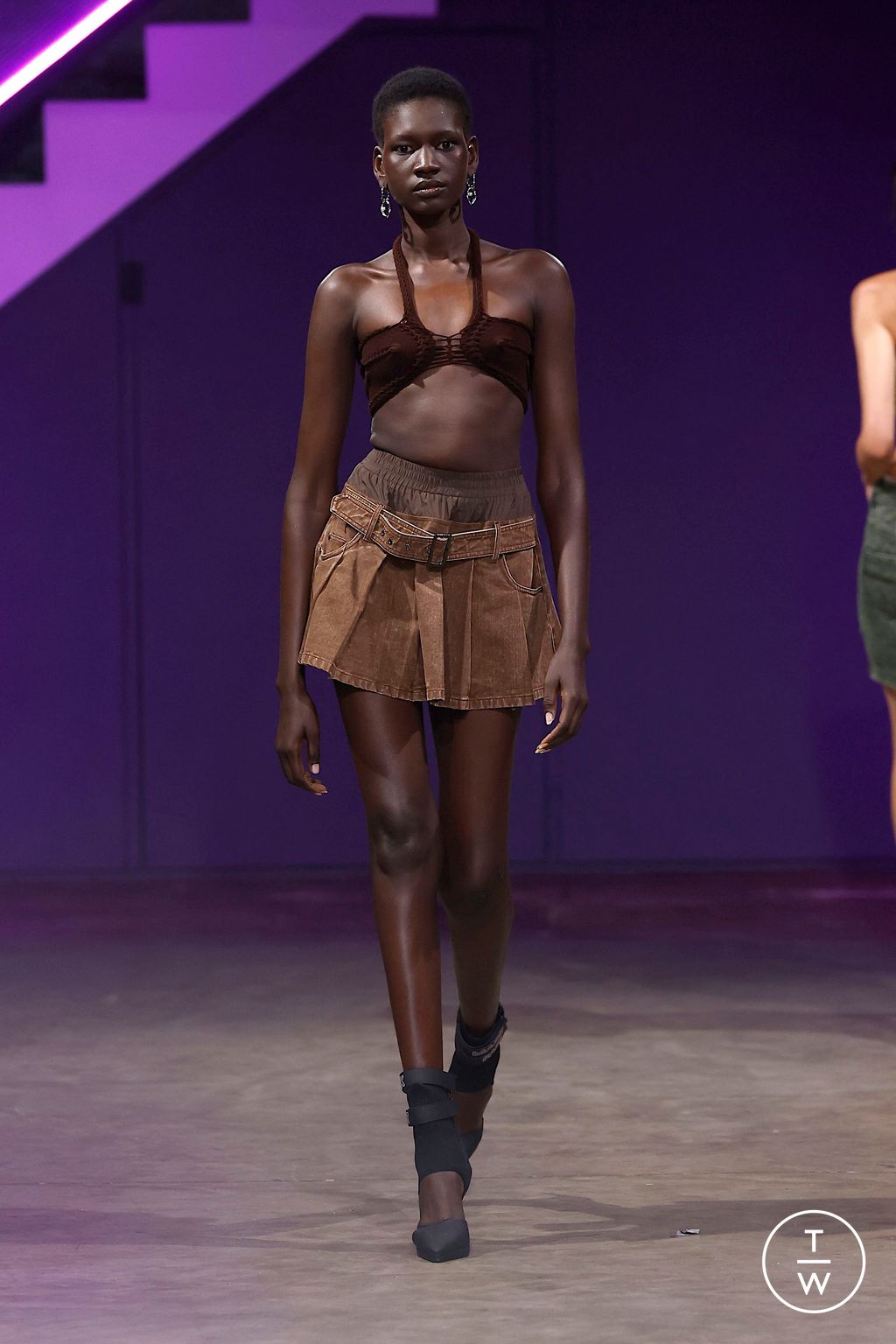 Fashion Week London Spring/Summer 2025 look 34 from the Mark Fast collection womenswear