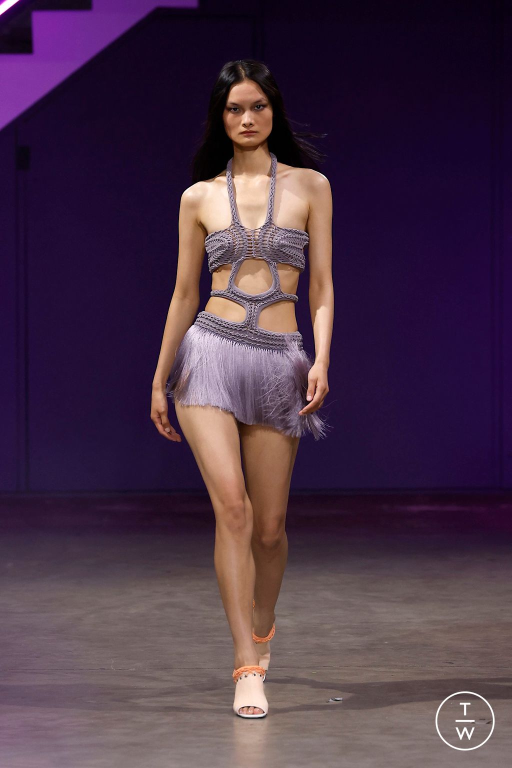 Fashion Week London Spring/Summer 2025 look 40 from the Mark Fast collection 女装