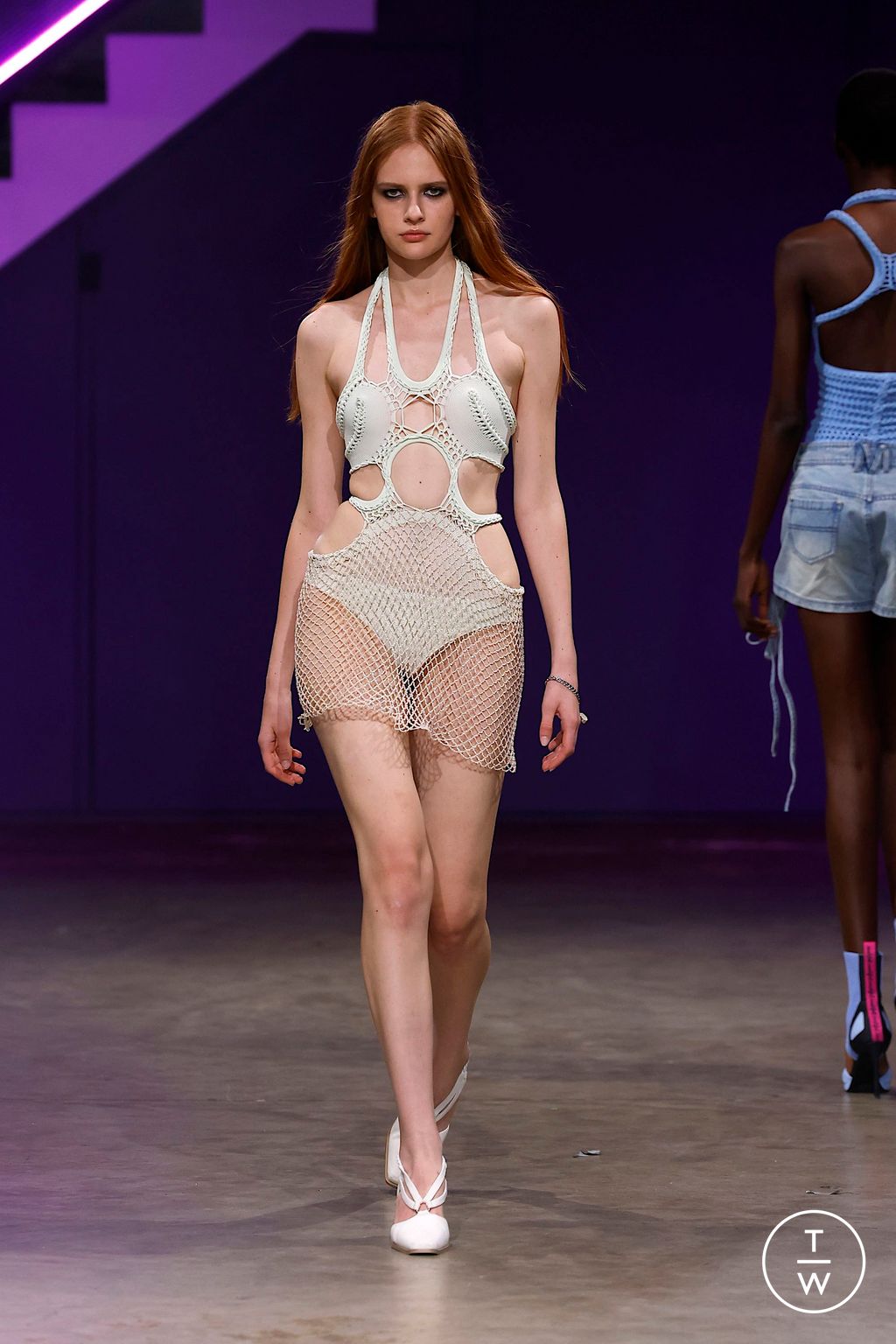 Fashion Week London Spring/Summer 2025 look 44 from the Mark Fast collection womenswear