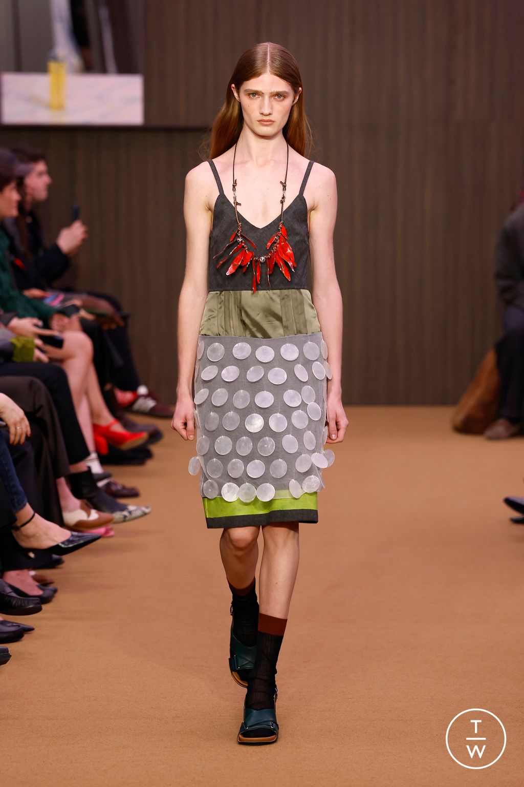 Fashion Week Milan Fall/Winter 2026 look 19 from the Marni collection 女装