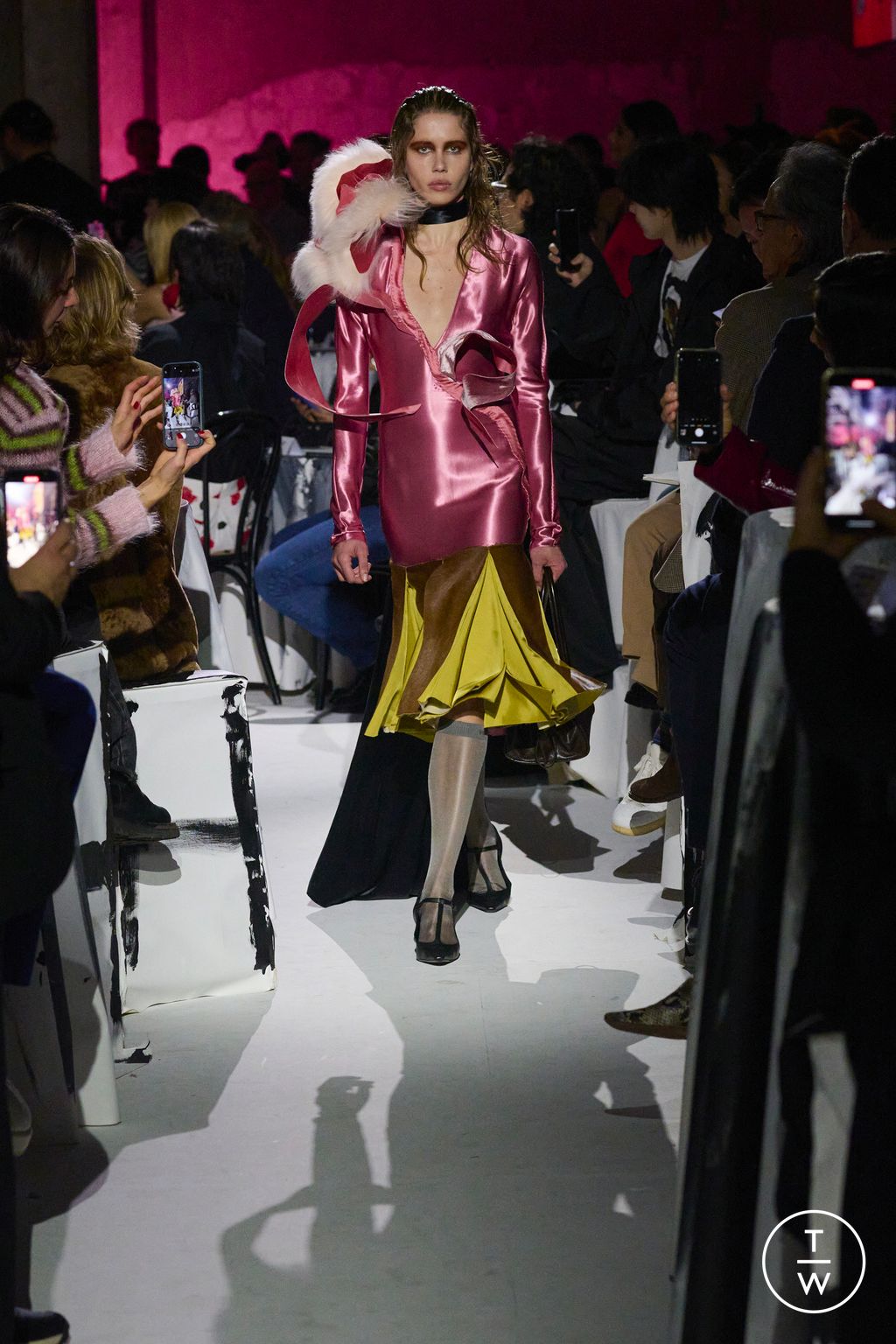 Fashion Week Milan Fall/Winter 2025 look 10 from the Marni collection womenswear