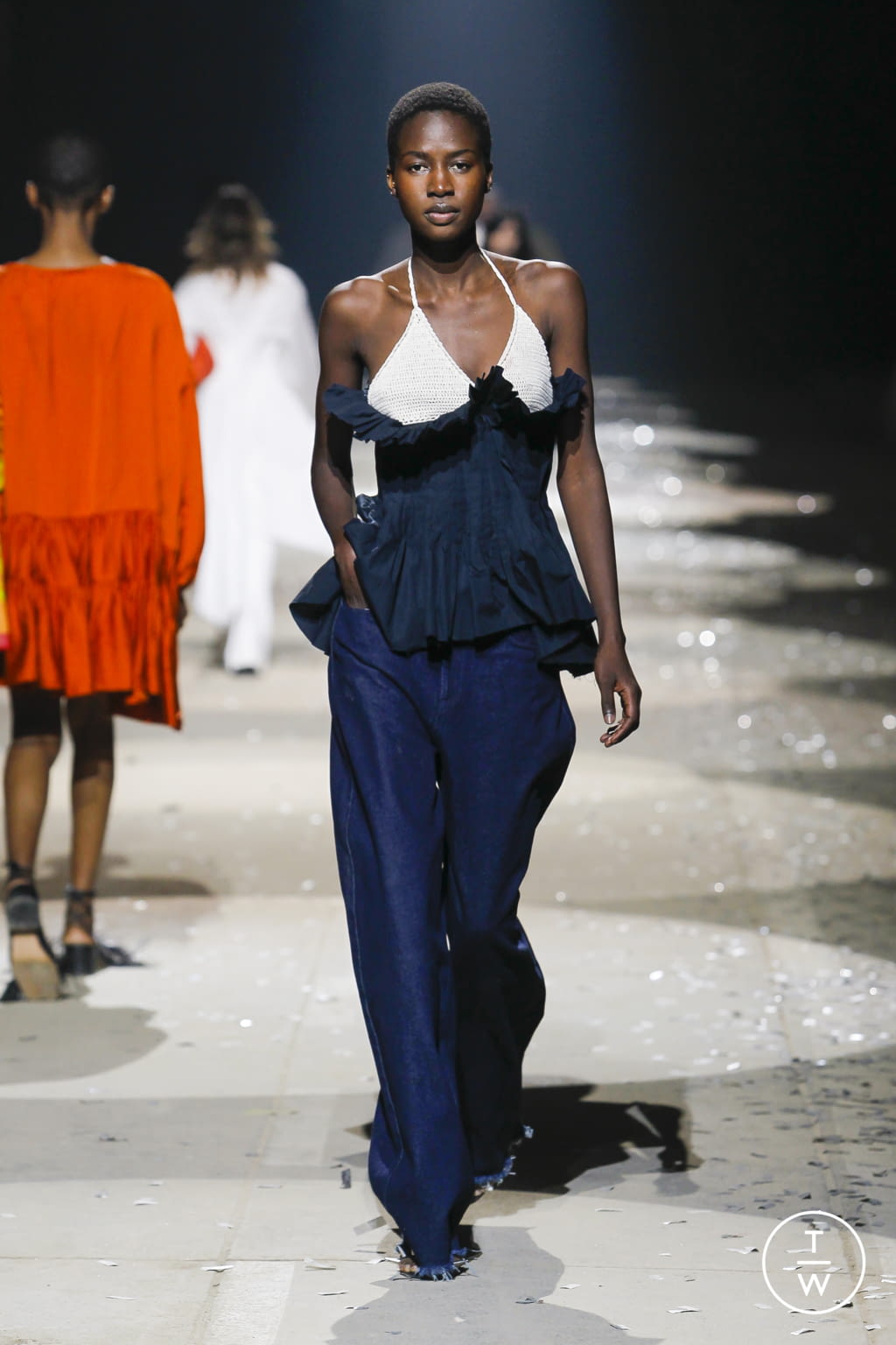 Fashion Week London Spring/Summer 2022 look 27 from the Marques' Almeida collection womenswear