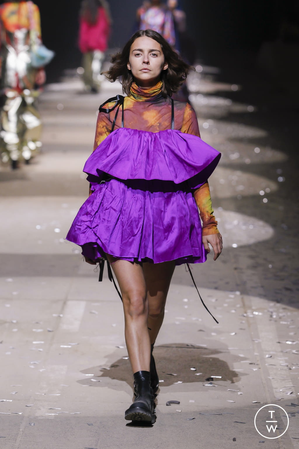 Fashion Week London Spring/Summer 2022 look 62 from the Marques' Almeida collection womenswear