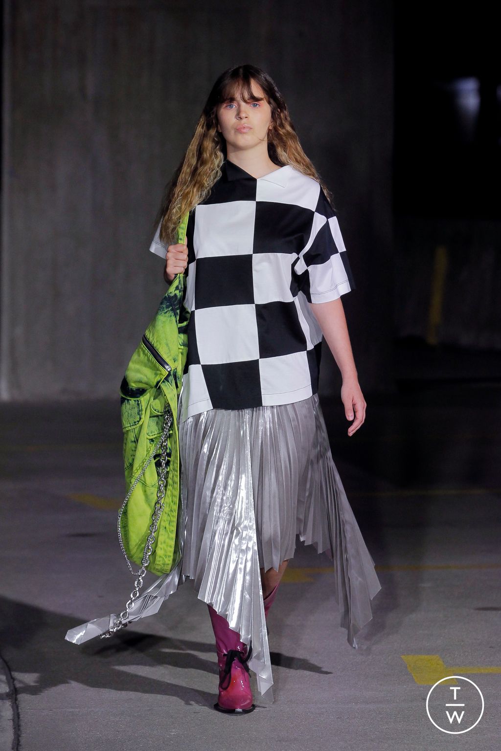 Fashion Week London Spring/Summer 2023 look 13 from the Marques' Almeida collection womenswear