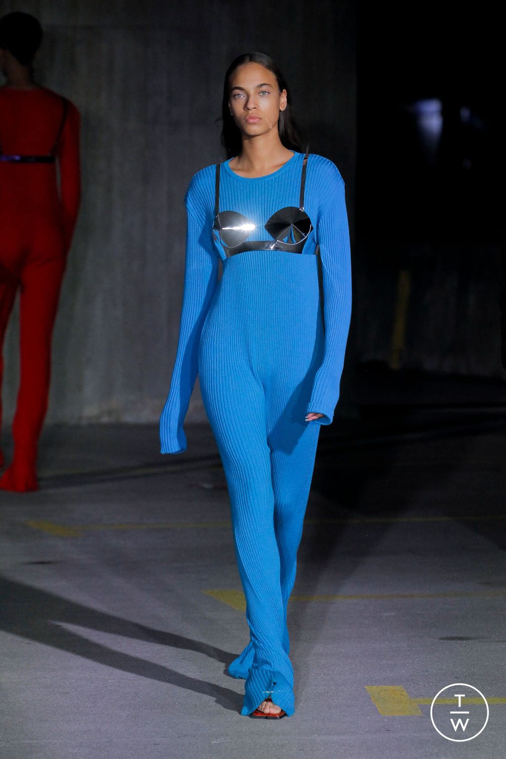 Fashion Week London Spring/Summer 2023 look 30 from the Marques' Almeida collection womenswear