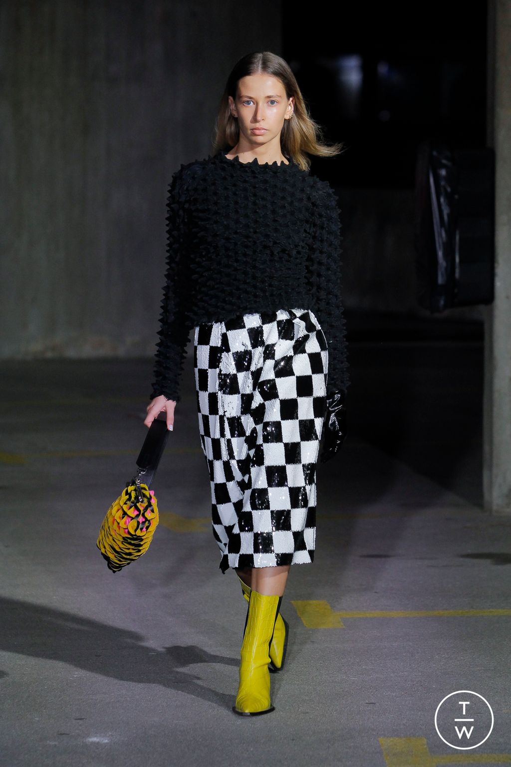 Fashion Week London Spring/Summer 2023 look 42 from the Marques' Almeida collection womenswear