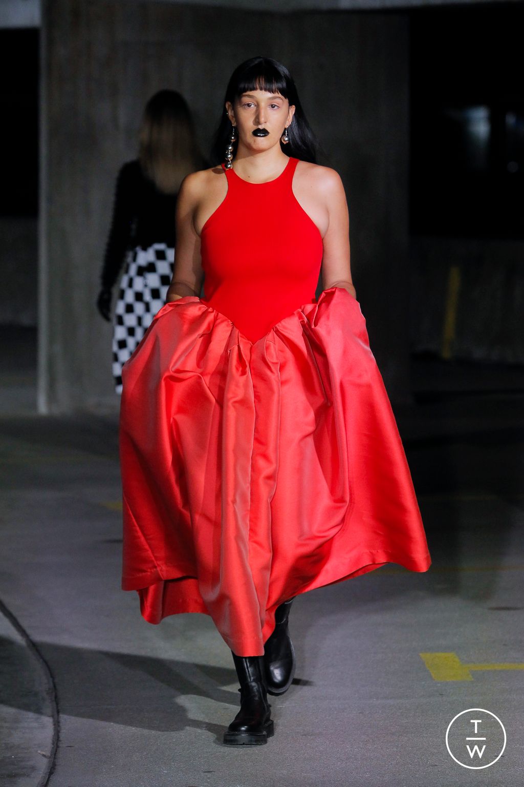 Fashion Week London Spring/Summer 2023 look 43 from the Marques' Almeida collection womenswear