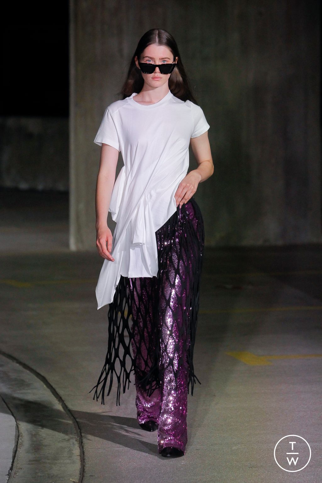 Fashion Week London Spring/Summer 2023 look 46 from the Marques' Almeida collection womenswear