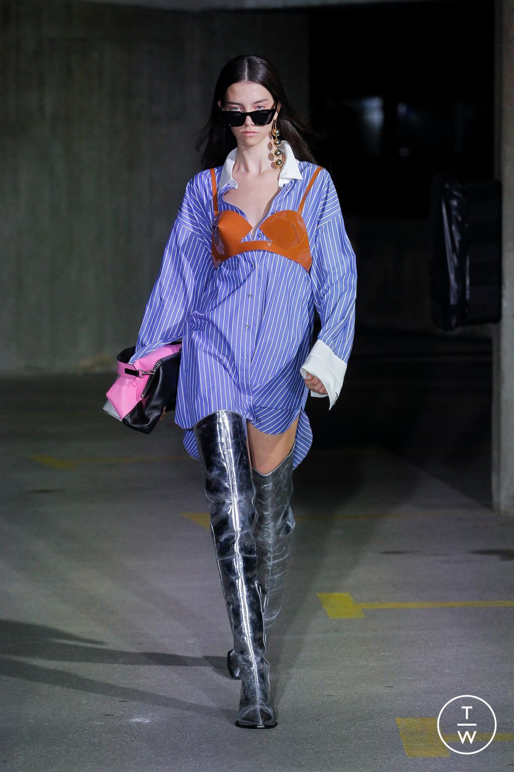 Fashion Week London Spring/Summer 2023 look 47 from the Marques' Almeida collection womenswear