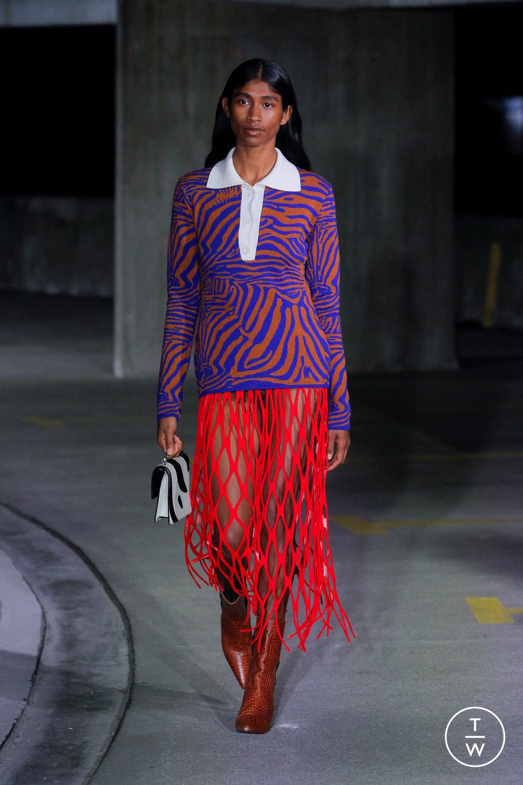 Fashion Week London Spring/Summer 2023 look 49 from the Marques' Almeida collection womenswear