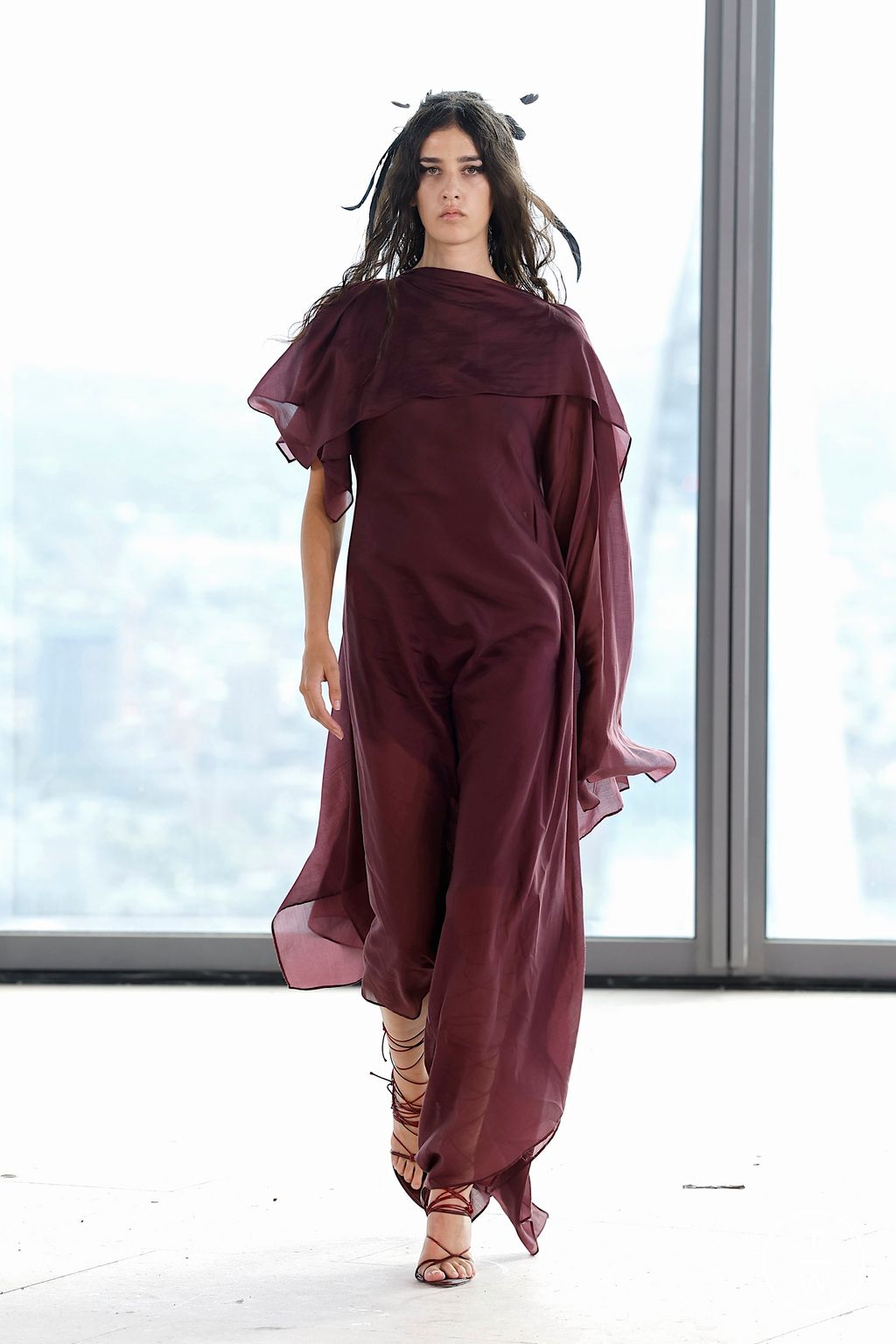 Fashion Week London Spring/Summer 2026 look 1 from the Marques' Almeida collection womenswear