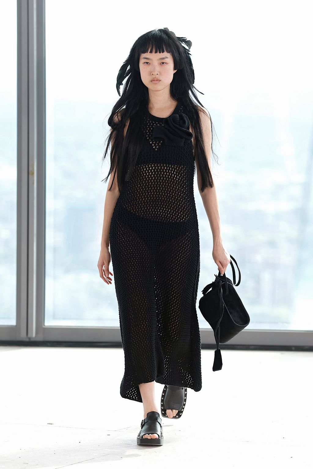 Fashion Week London Spring/Summer 2026 look 4 from the Marques' Almeida collection 女装