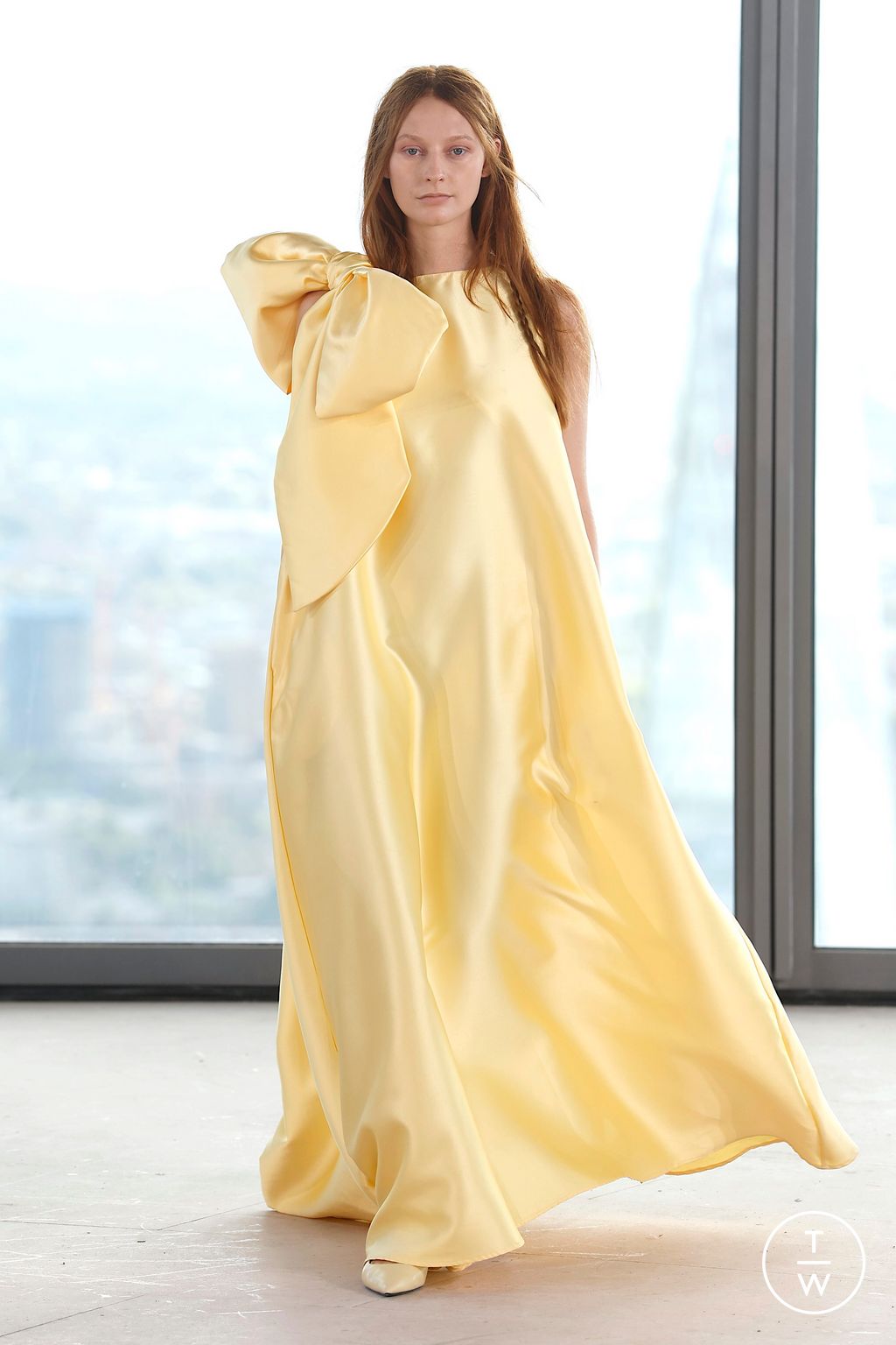 Fashion Week London Spring/Summer 2026 look 45 from the Marques' Almeida collection womenswear