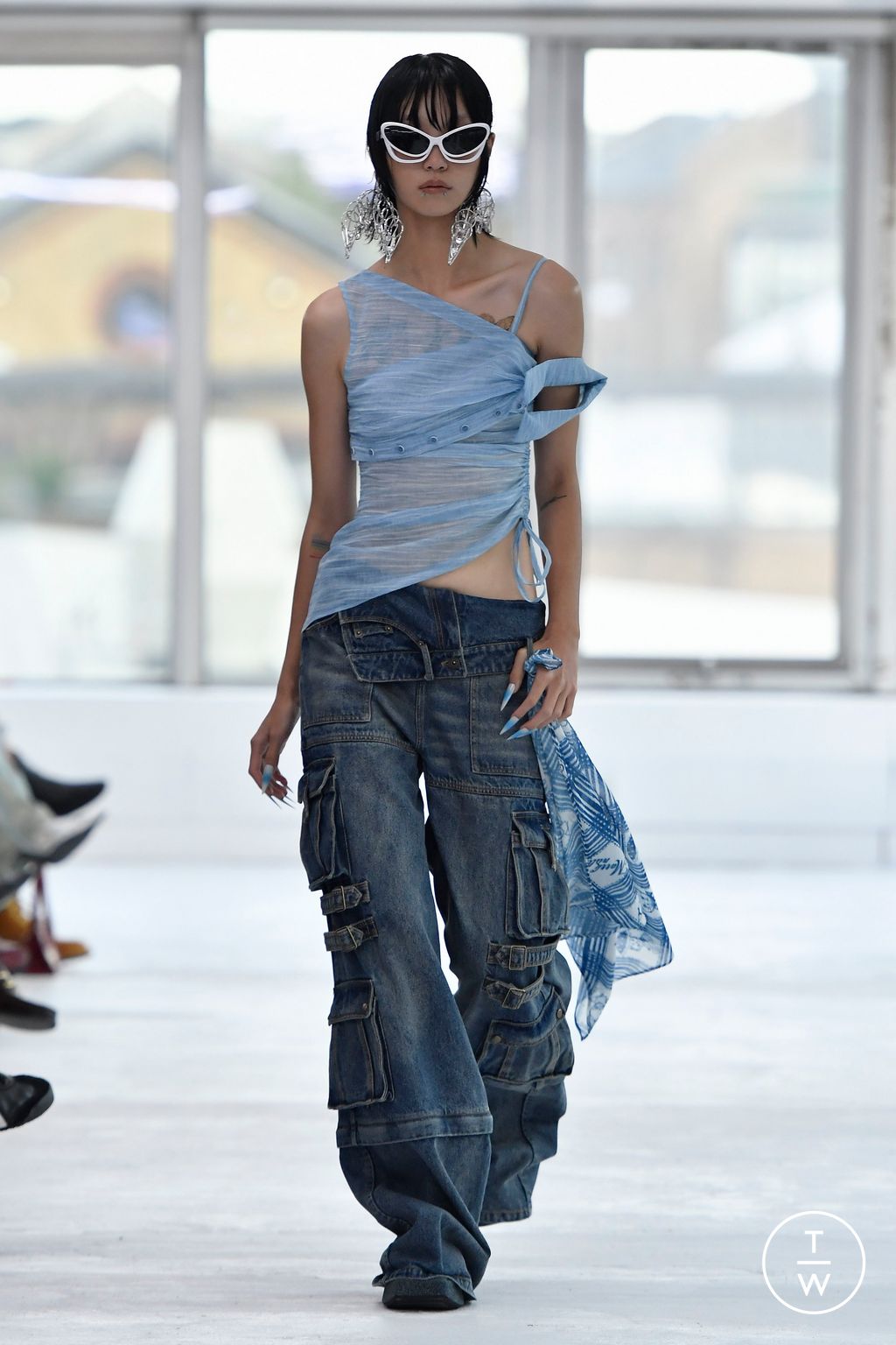 Fashion Week London Spring/Summer 2024 look 17 from the Marrknull collection 女装