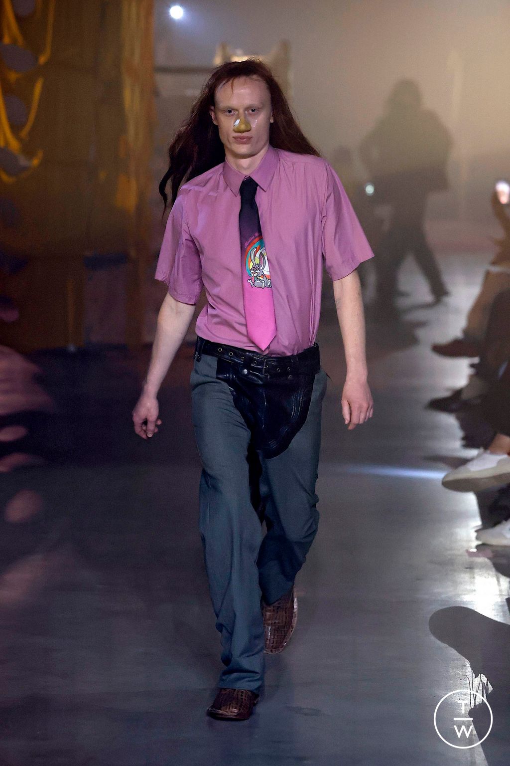 Fashion Week Milan Spring-Summer 2025 look 2 from the Martine Rose collection menswear