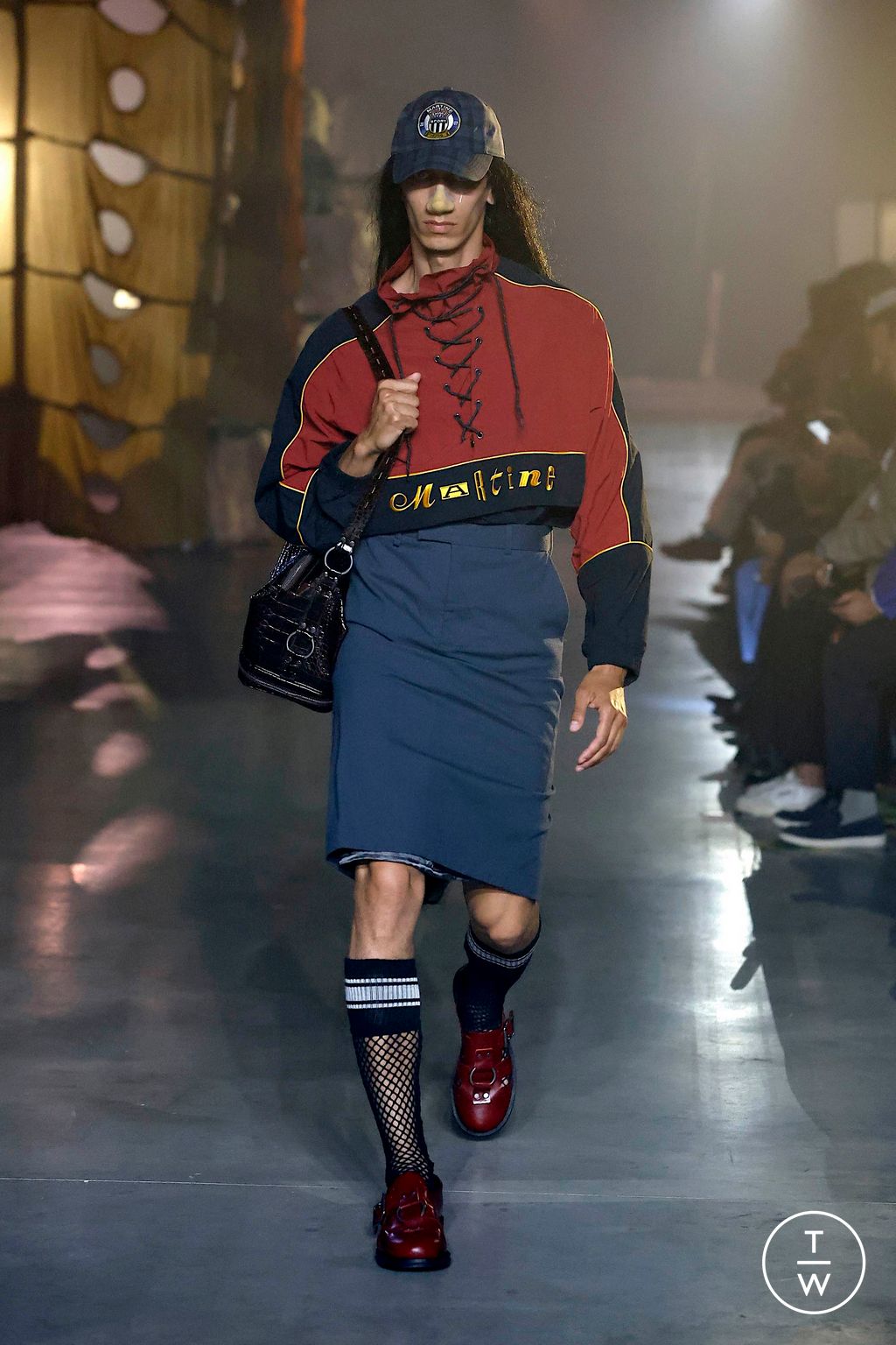 Fashion Week Milan Spring-Summer 2025 look 30 from the Martine Rose collection menswear
