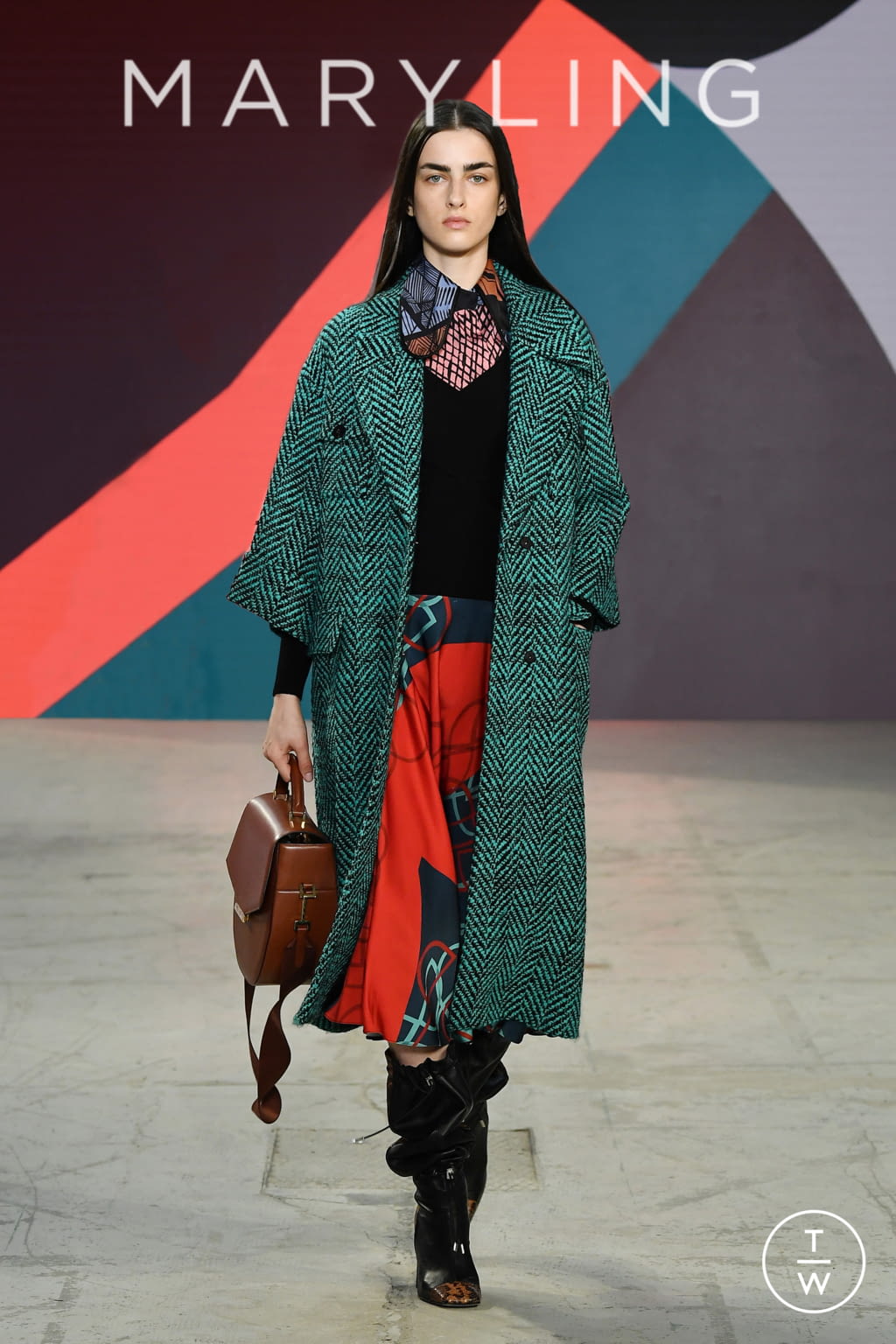 Fashion Week Milan Fall/Winter 2021 look 23 from the Maryling collection womenswear