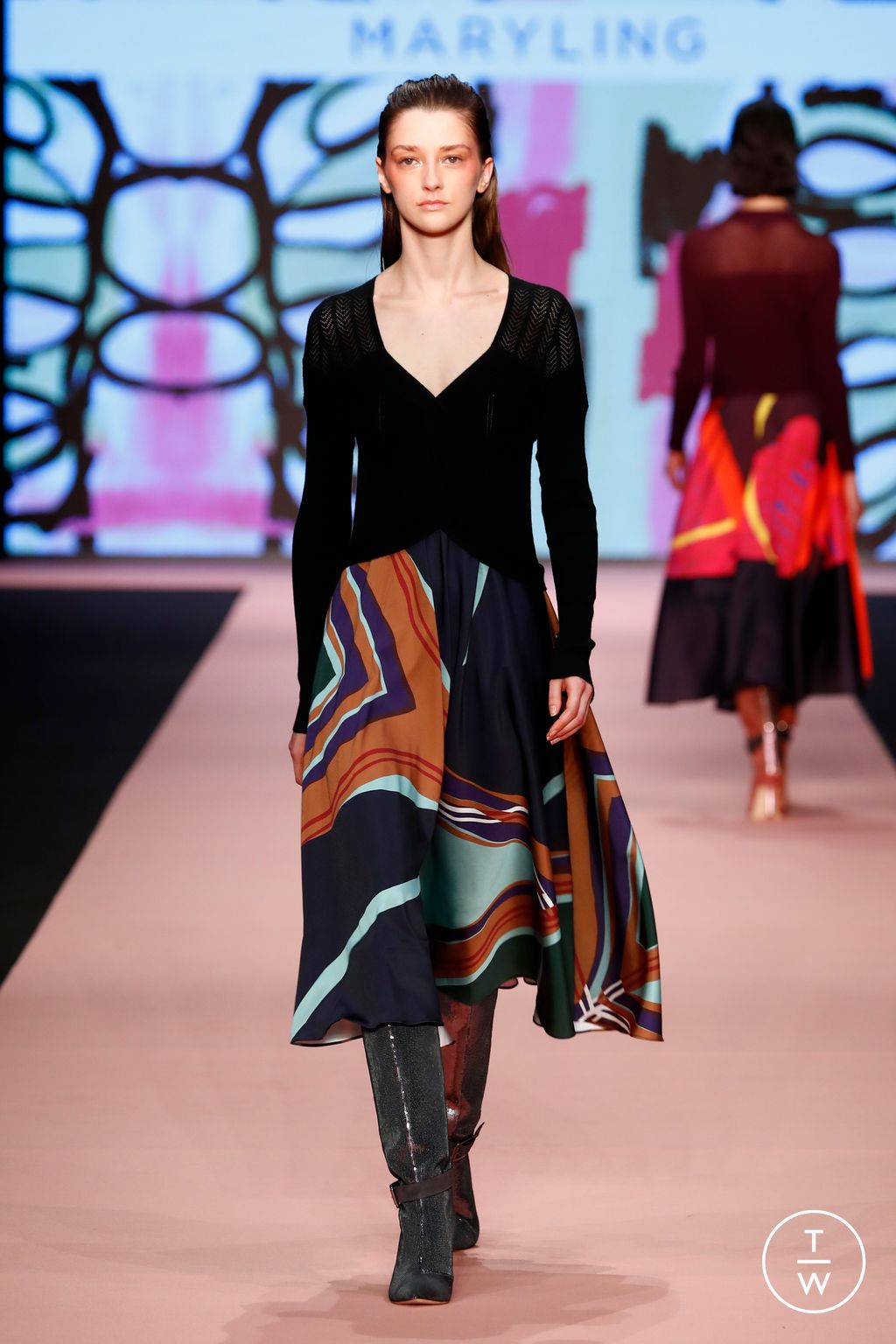 Fashion Week Milan Fall/Winter 2023 look 12 from the Maryling collection womenswear