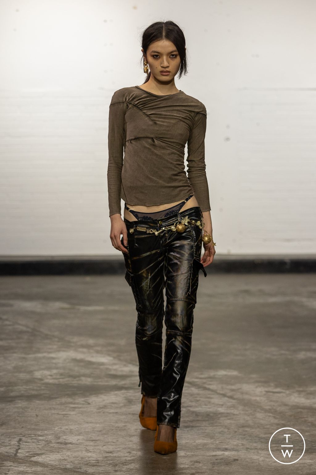 Fashion Week London Spring-Summer 2025 look 8 from the Masha Popova collection womenswear