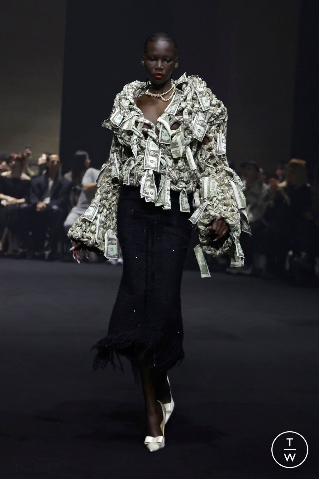 Fashion Week Paris Fall/Winter 2026 look 20 from the Matières Fécales collection 女装