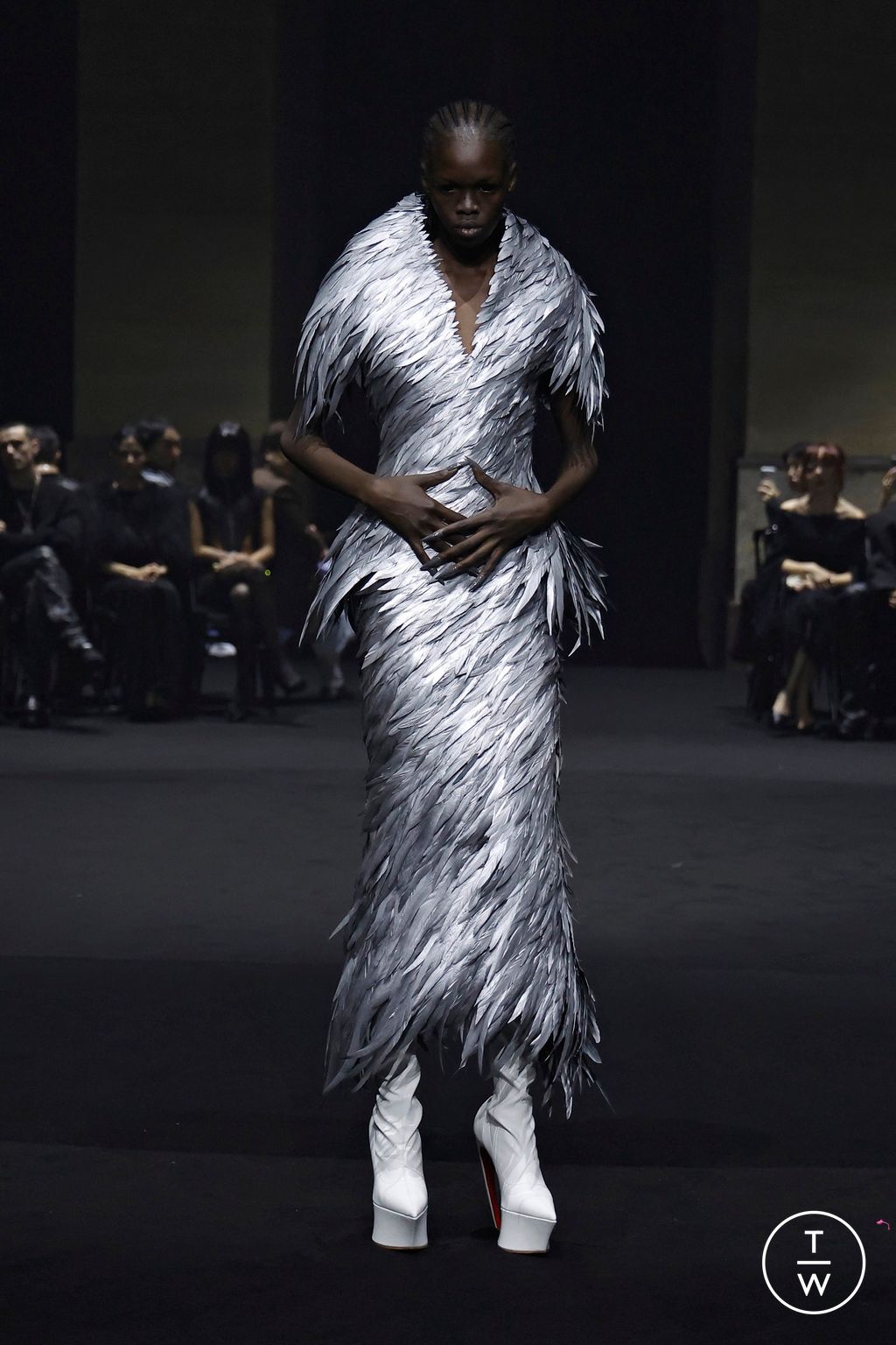 Fashion Week Paris Fall/Winter 2026 look 50 de la collection Matières Fécales womenswear