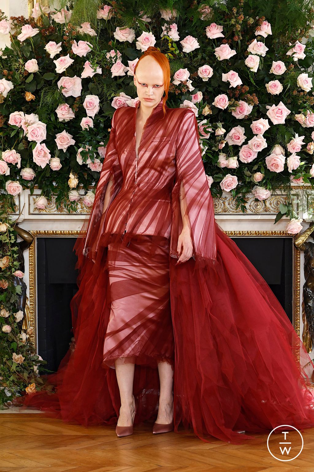 Fashion Week Paris Spring/Summer 2026 look 38 from the Matières Fécales collection womenswear