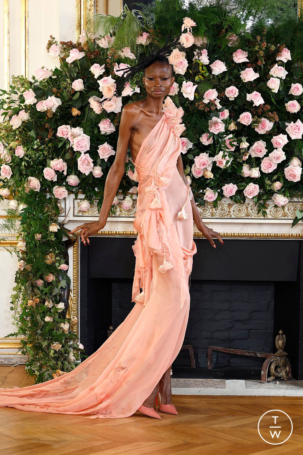 Fashion Week Paris Spring/Summer 2026 look 43 from the Matières Fécales collection womenswear