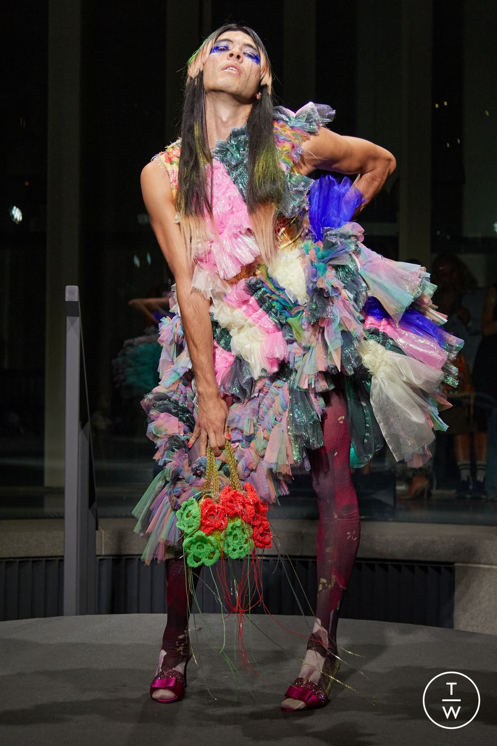 Fashion Week London Spring/Summer 2024 look 12 from the Matty Bovan collection womenswear