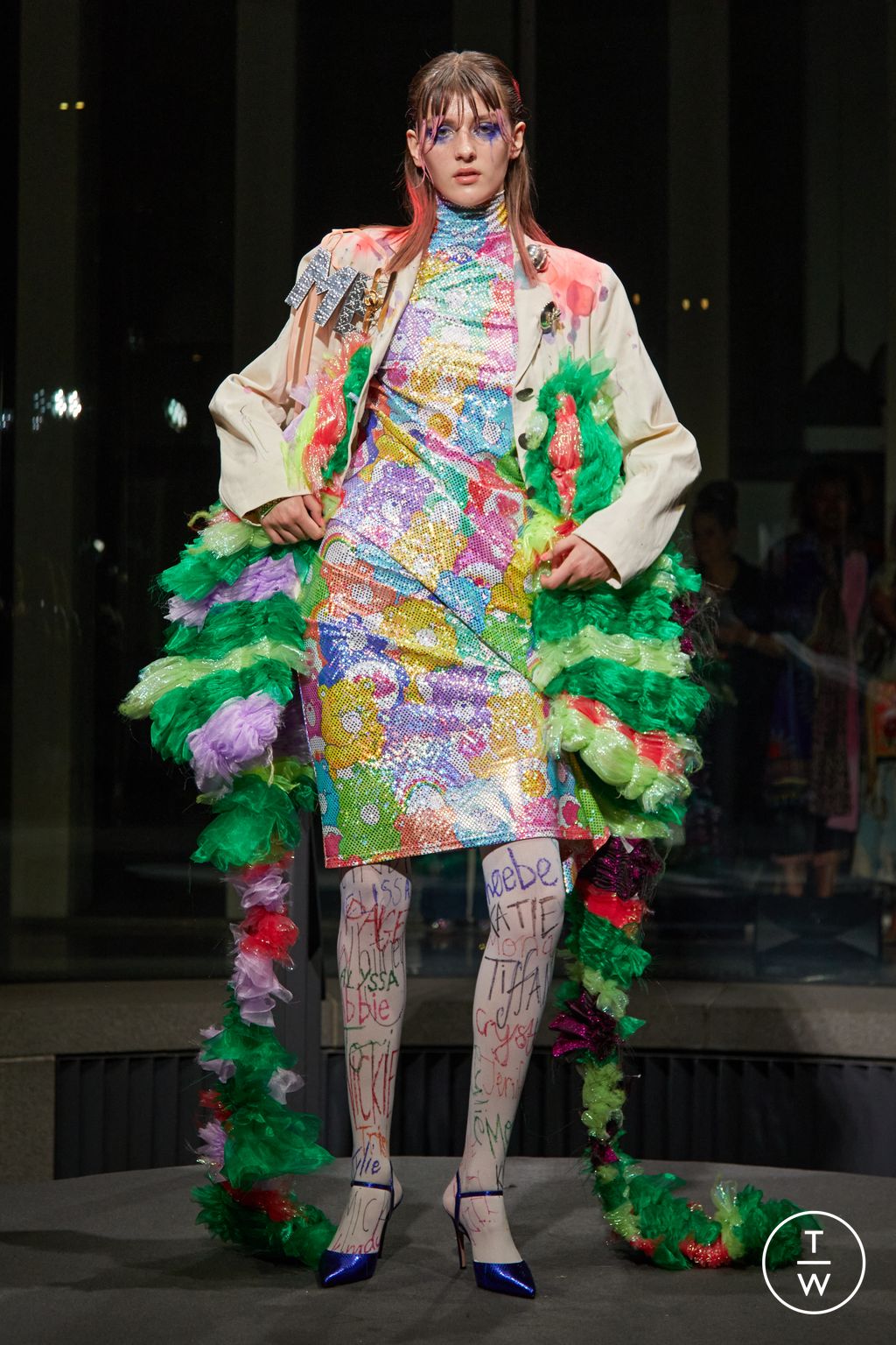 Fashion Week London Spring/Summer 2024 look 20 from the Matty Bovan collection womenswear