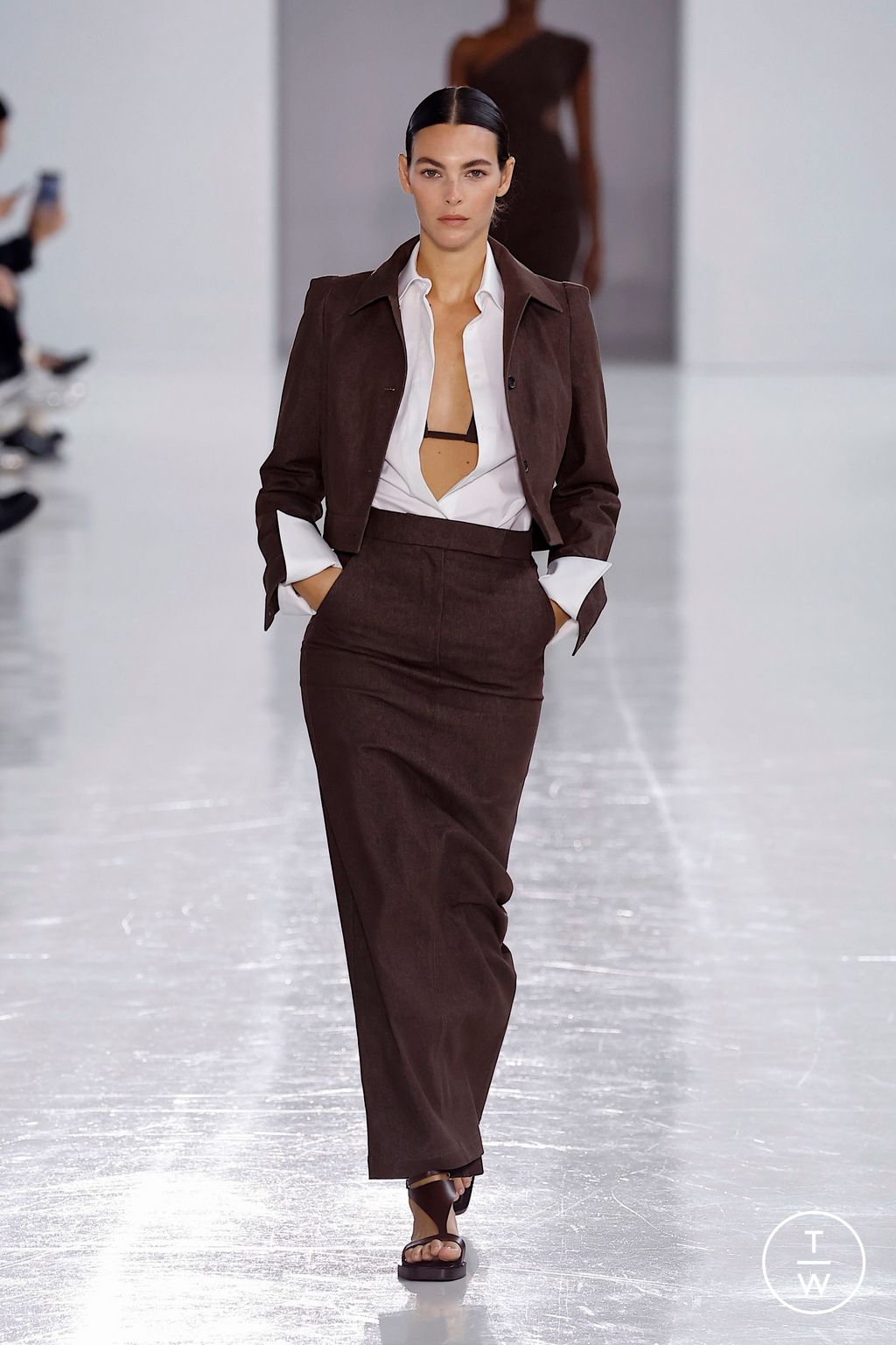 Fashion Week Milan Spring/Summer 2025 look 1 from the Max Mara collection womenswear