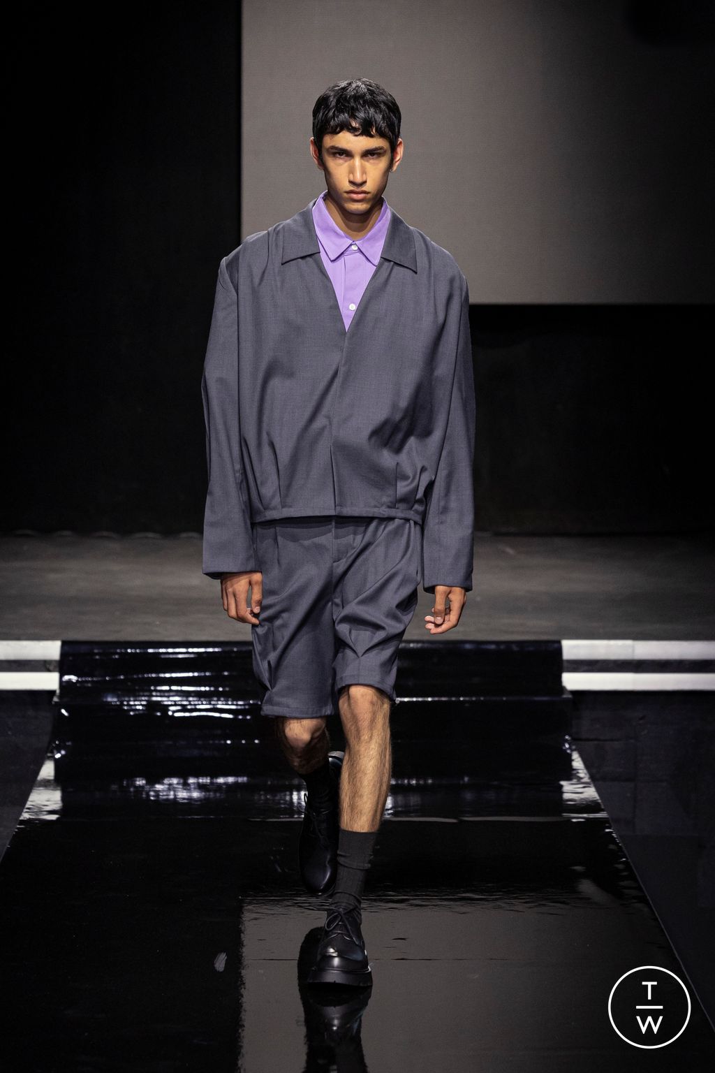 Fashion Week Paris Spring-Summer 2025 look 30 de la collection Saudi 100 menswear