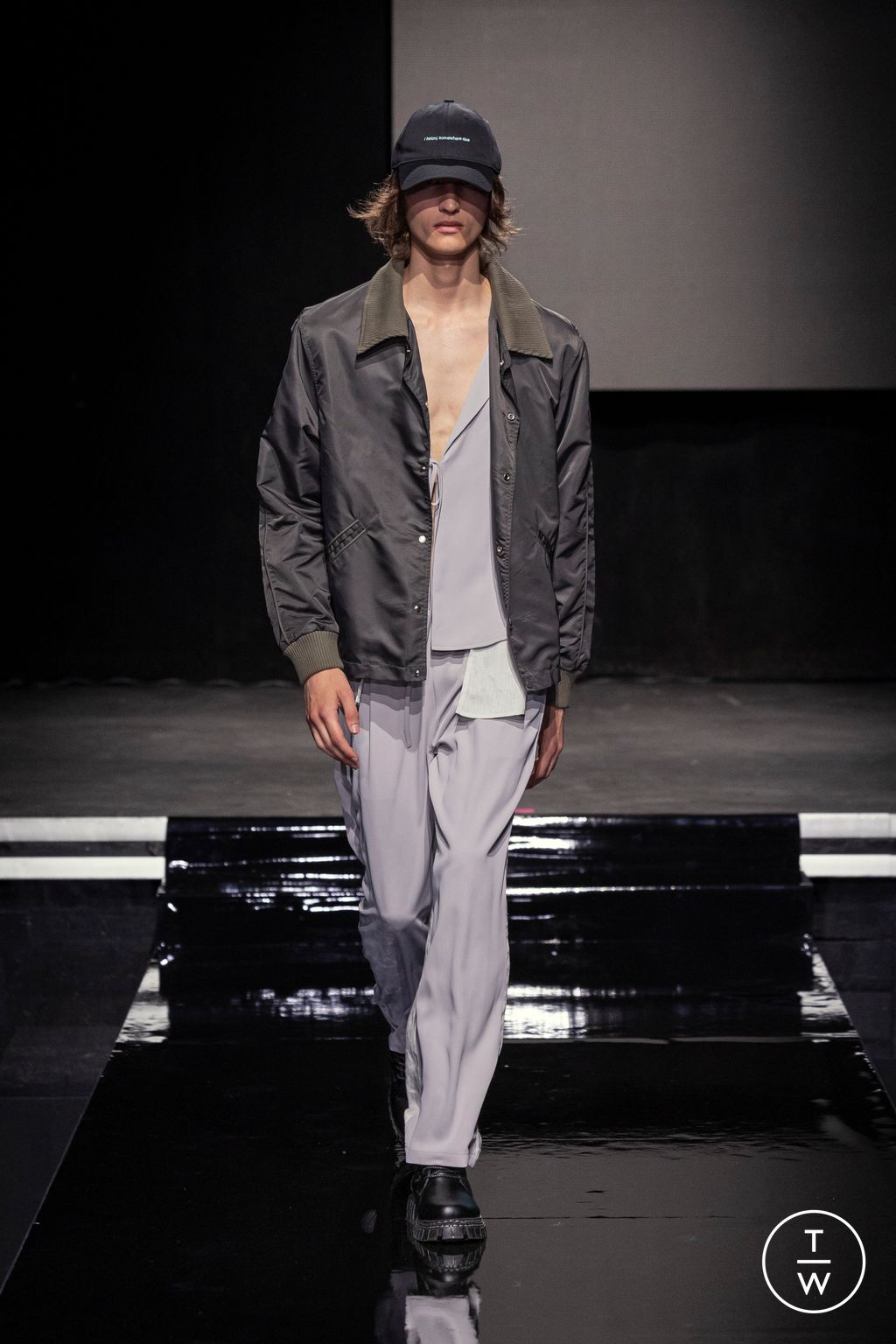 Fashion Week Paris Spring-Summer 2025 look 35 from the Saudi 100 collection menswear
