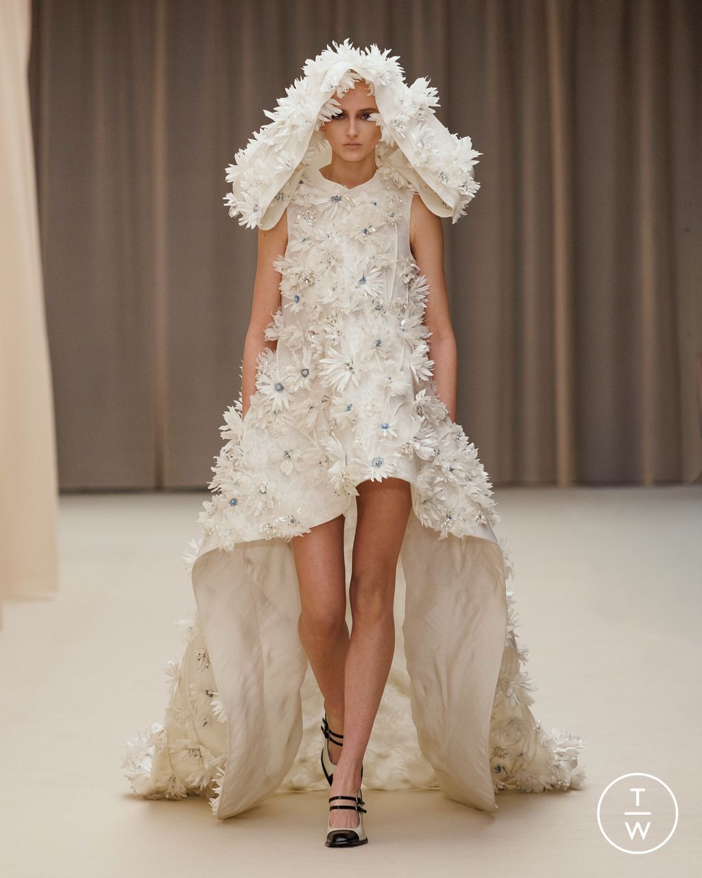 Fashion Week Paris Fall/Winter 2026 look 38 from the McQueen collection 女装