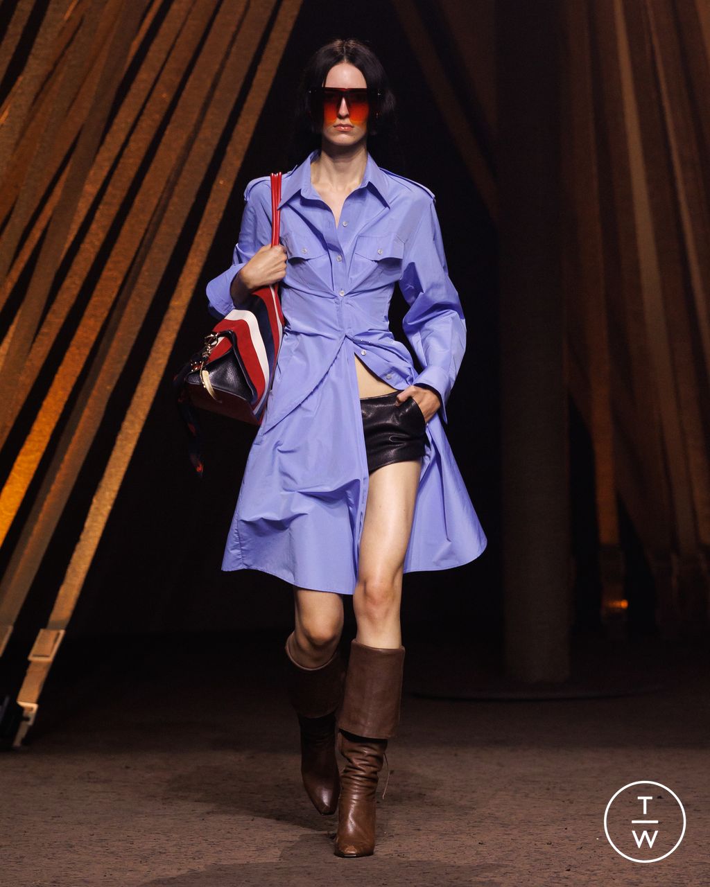 Fashion Week Paris Spring/Summer 2026 look 3 from the McQueen collection womenswear