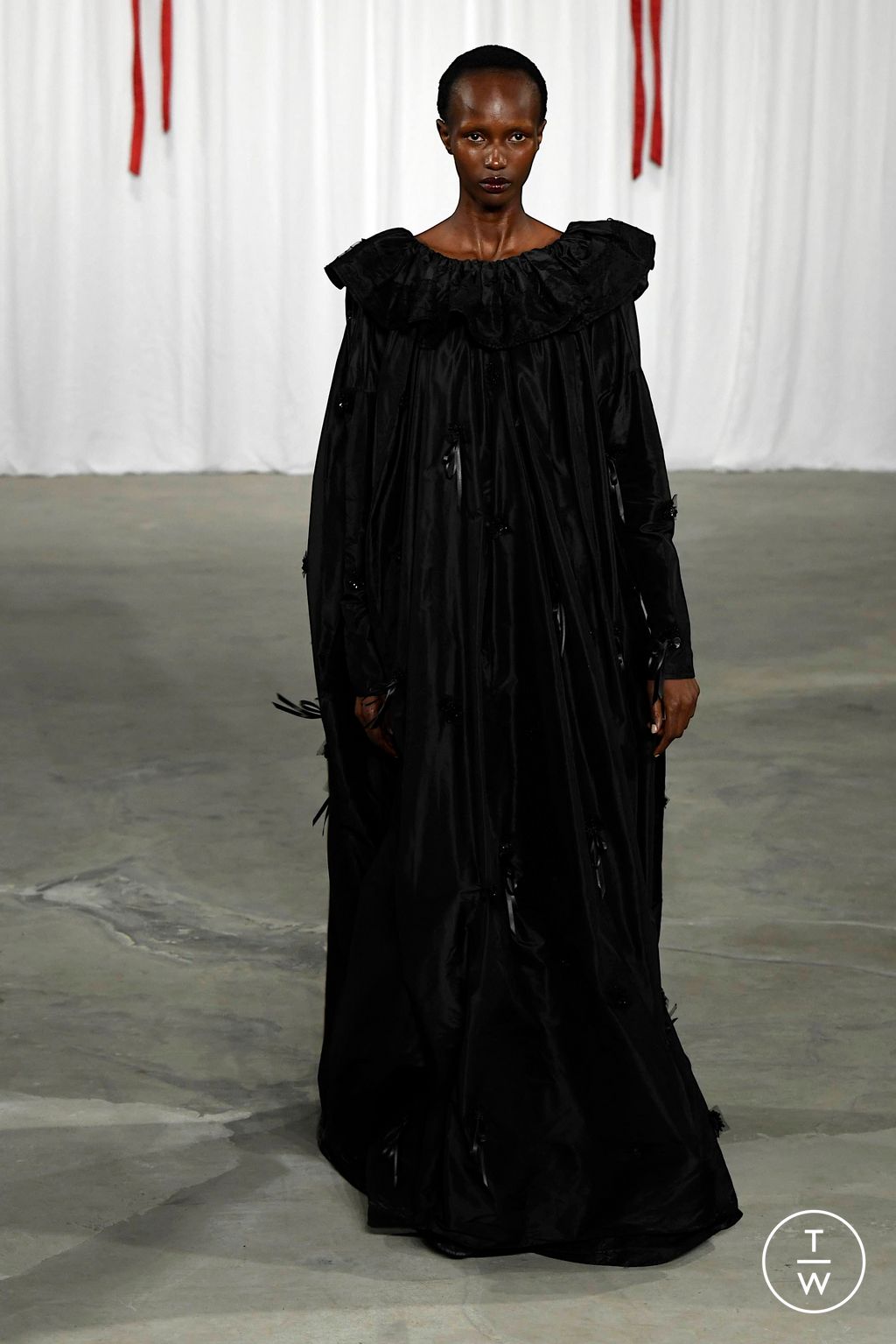 Fashion Week New York Fall/Winter 2024 look 1 from the Meruert Tolegen collection womenswear