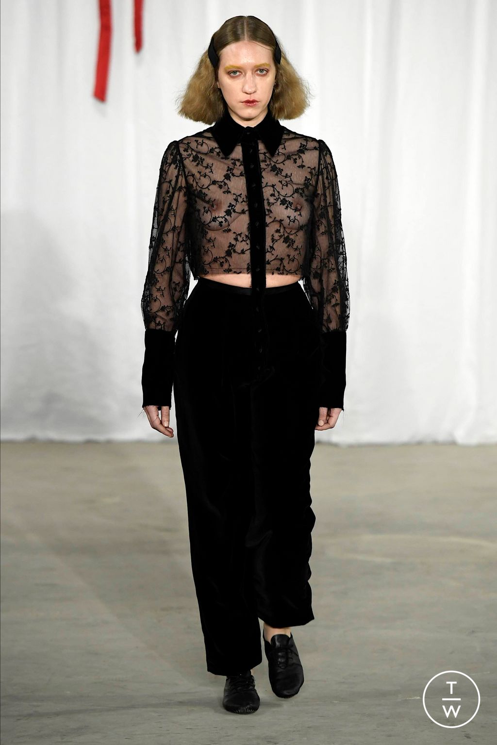 Fashion Week New York Fall/Winter 2024 look 21 from the Meruert Tolegen collection womenswear