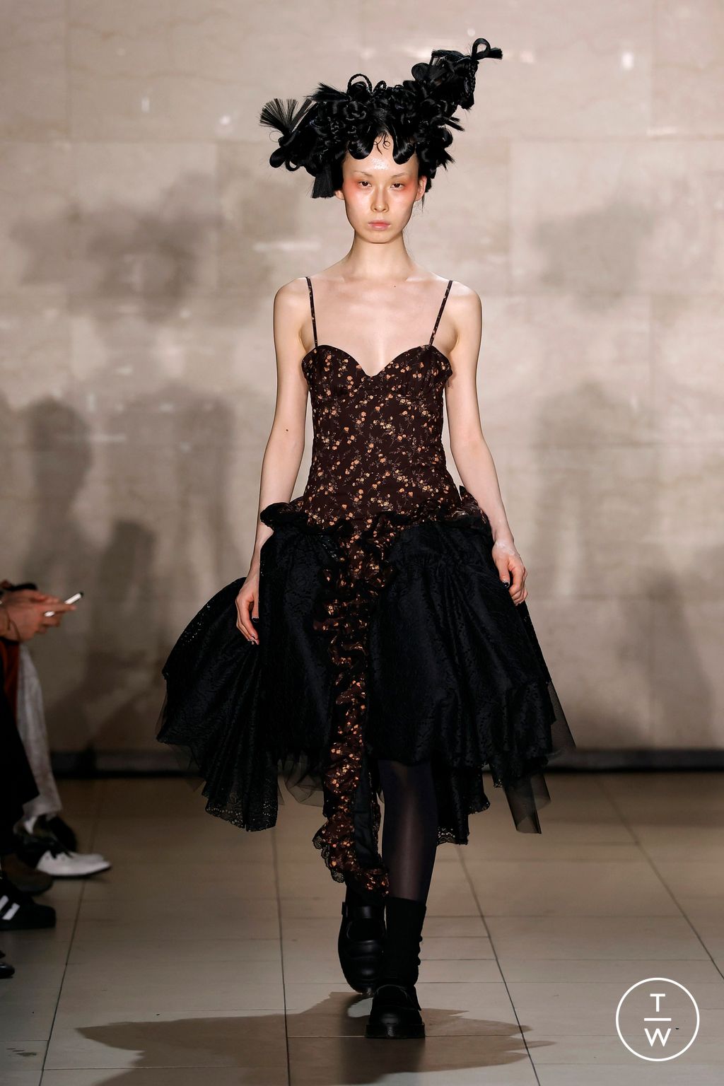 Fashion Week New York Fall/Winter 2025 look 10 from the Meruert Tolegen collection womenswear