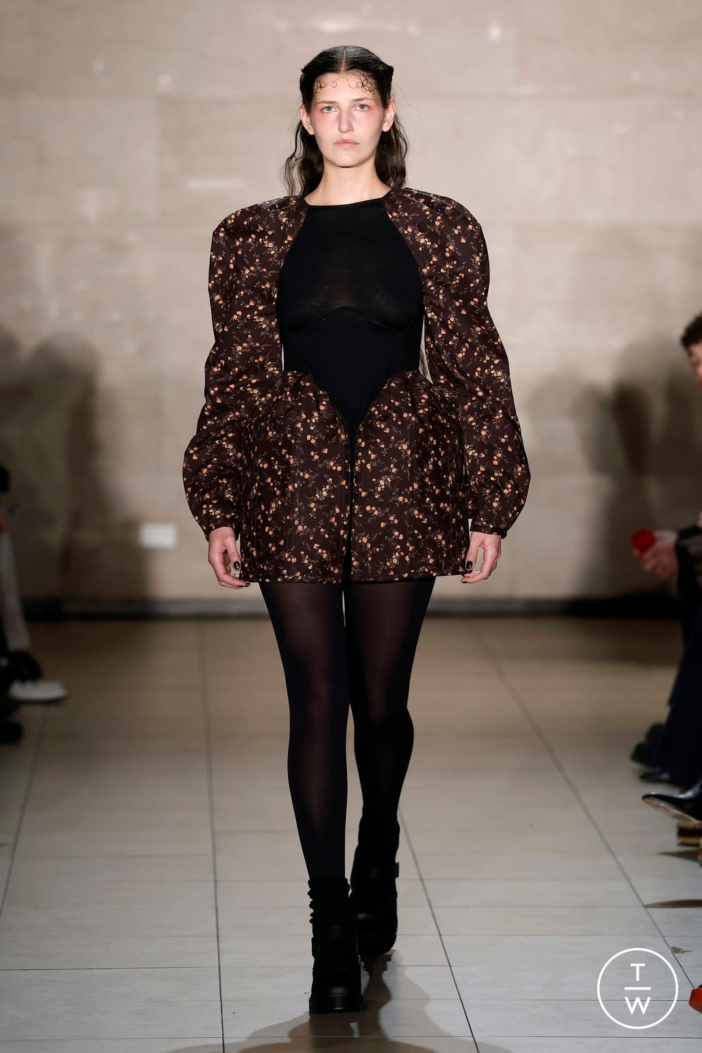 Fashion Week New York Fall/Winter 2025 look 19 from the Meruert Tolegen collection womenswear