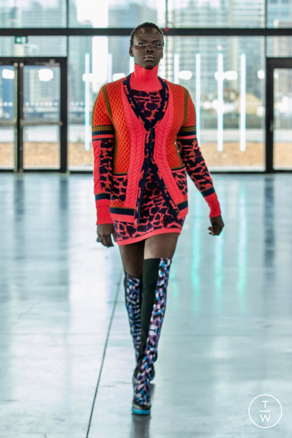 Fashion Week London Fall/Winter 2021 look 15 from the Mark Fast collection womenswear