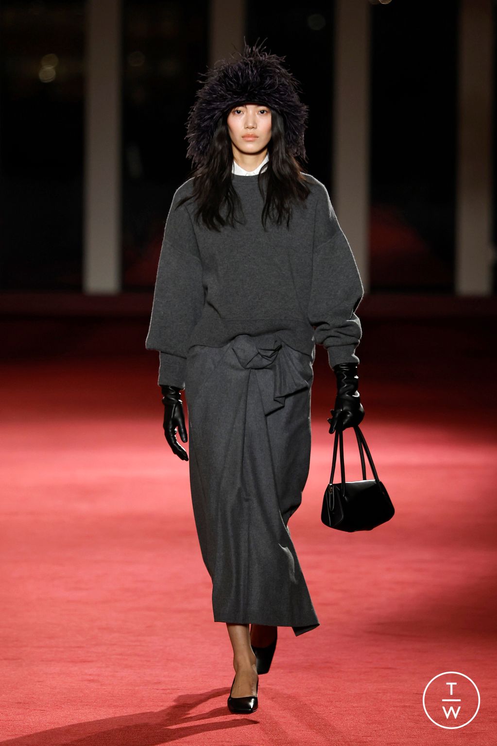 Fashion Week New York Fall/Winter 2026 look 4 from the Michael Kors Collection collection womenswear